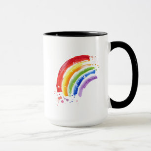 Mug Arc-en-ciel en aquarelle