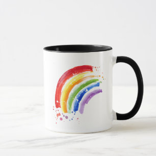Mug Arc-en-ciel en aquarelle