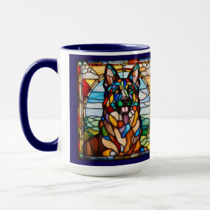 Mug arc-en-ciel joli Berger Allemand