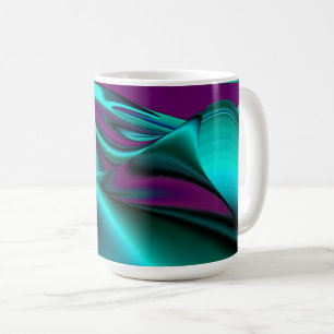 Mug Arc-en-ciel métallique Abstrait futuriste