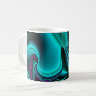 Mug Arc-en-ciel métallique Abstrait futuriste