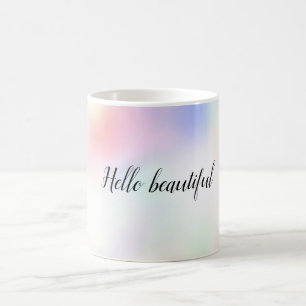 Mug Arc-en-ciel rose de l'Unicorne pourpre