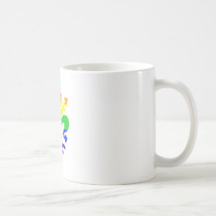 Mug Arc-en-ciel stylisé Fleur de Lis