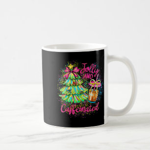 Mug Arc joyeux et caféiné Noël Arbre Coquette Bow 