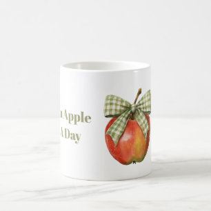 Mug Arc Vert Pomme Rouge Par Jour