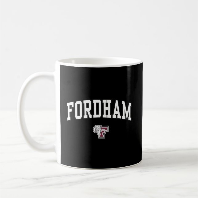 Mug Arche Fordham Rams Sur Noir (Gauche)