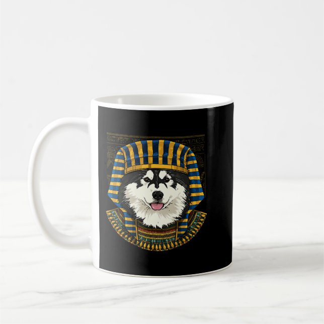 Mug Archéen historique du pharaon égyptien Malamute en (Gauche)