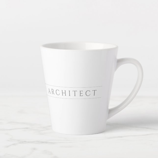 Mug ARCHITECT pour Latte / Gris (Droite)
