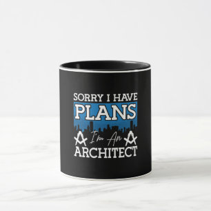 Mug Architecte Désolé J'Ai Des Plans Architecte