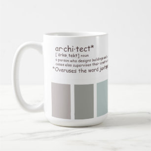 Mug Architecte. Juxtaposition d'abus