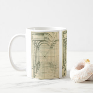 Mug Architecture vintage, Perspective Colonnes Arches