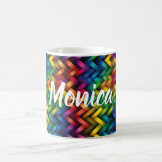 Mug Arcoíris de Geometría Vibrante