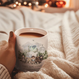 Mug Arctic Whimsy Paix, Amour & Lumière de Fêtes