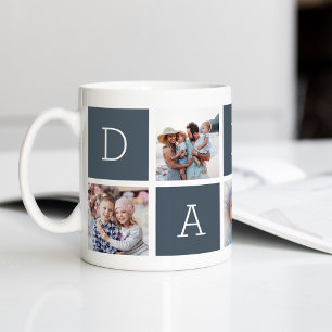 Mug Ardoise Custom Daddy 5 Photo Collage
