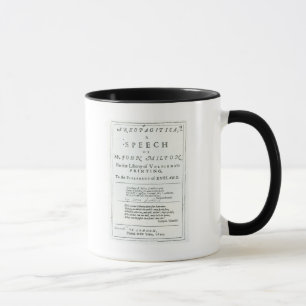 Mug Areopagitica un discours de John Milton