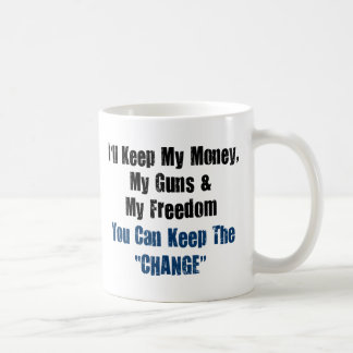 Mug Argent, armes à feu et liberté