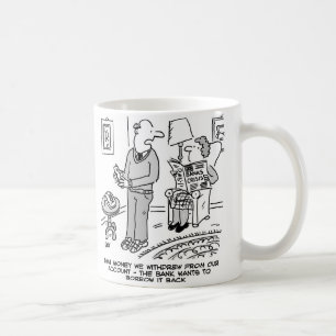 Mug Argent que nous avons retiré - la banque veut l'e