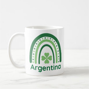 Mug Argentine Nom Clover Boho Rainbow