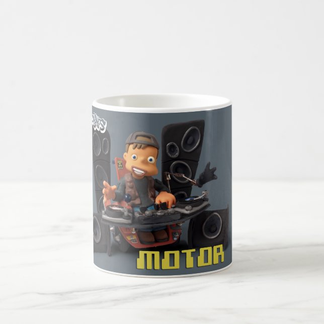 Mug Argile Kids - il Effiloche Moteur gris (Centre)