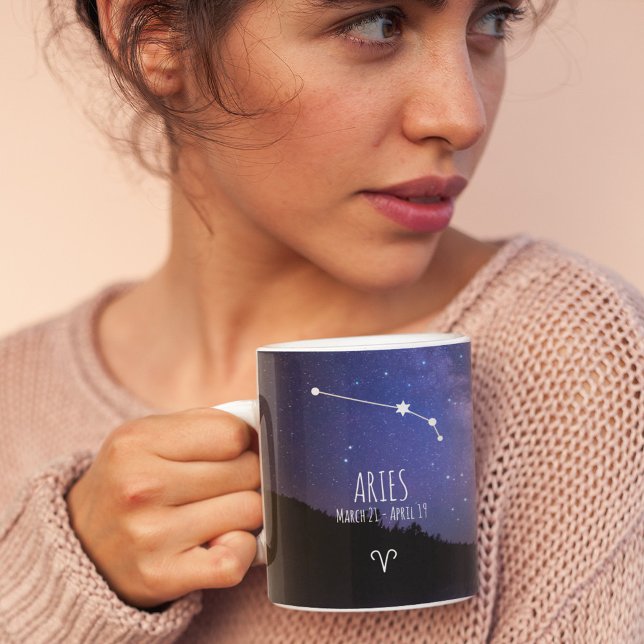Mug Aries | Constellation Zodiaque personnalisée (Créateur téléchargé)