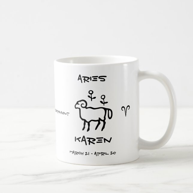 Mug Aries personnalisé (Droite)