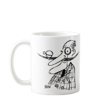 Aristocrat Avec Moustache À Poignée Et Cloche. Drô