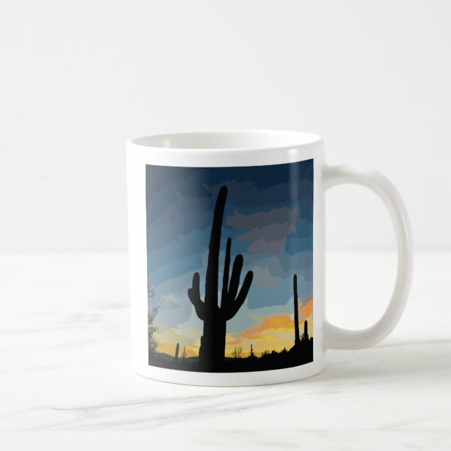 Mug Arizona Saguaro Cactus Sunset sud-ouest (Droite)