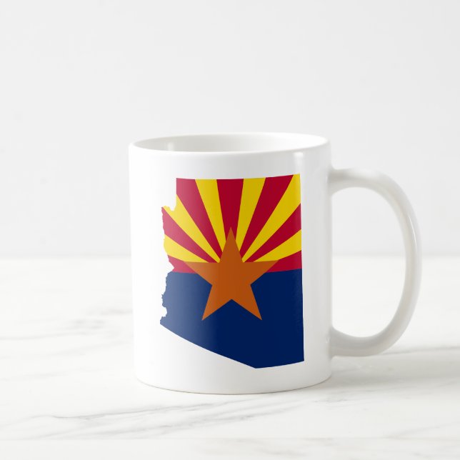 Mug Arizona State Flag Retro Sunset Desert Vibes (Droite)