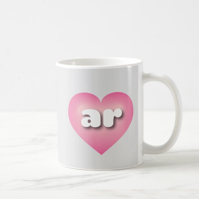 Mug Arkansas coeur fondu rose - I love ar (Droite)