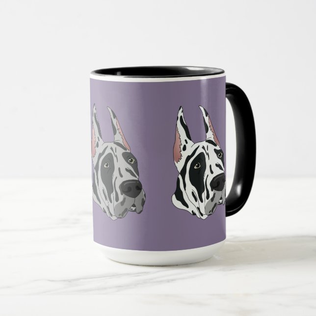 Mug Arlequin Great Dane (Devant droit)