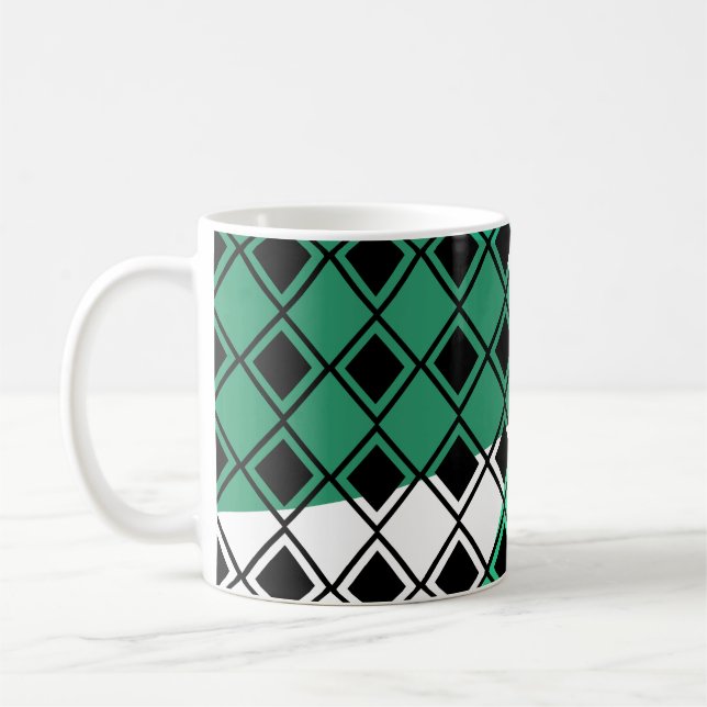Mug Arlequin Triangle Vert (Gauche)