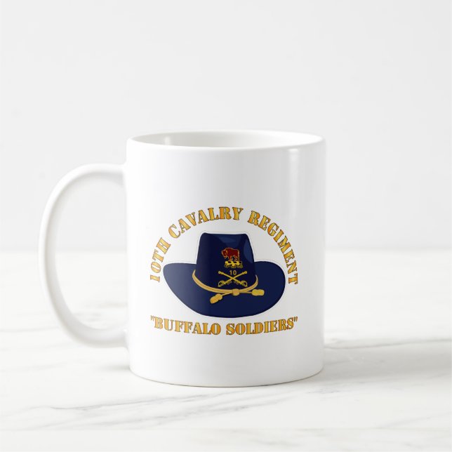 Mug Armée - 10e régiment de cavalerie avec Casquette C (Gauche)