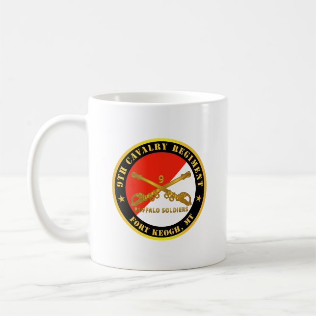 Mug Armée - 9e Régiment de cavalerie - Fort Keogh, MT  (Gauche)
