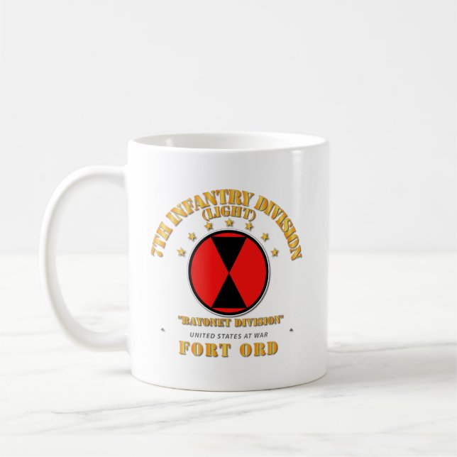 Mug Armée de terre - 7e Division d'infanterie - Ft Ord (Gauche)