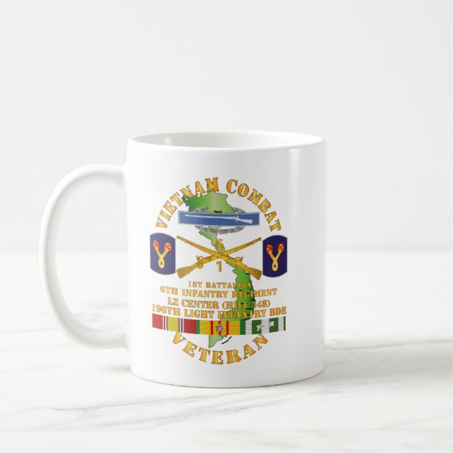Mug Armée de terre - Viêt Nam Vétéran de combat w 1er  (Gauche)