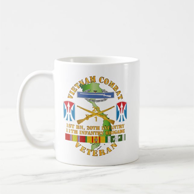Mug Armée - Vietnam Combat Vet - CIB w 1st Bn (Gauche)