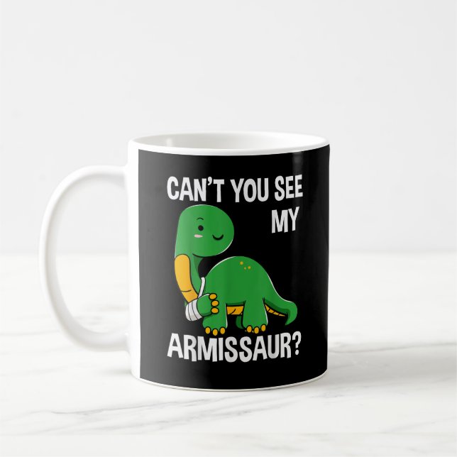 Mug Armissaur os cassés blessure au bras dinosaure réc (Gauche)