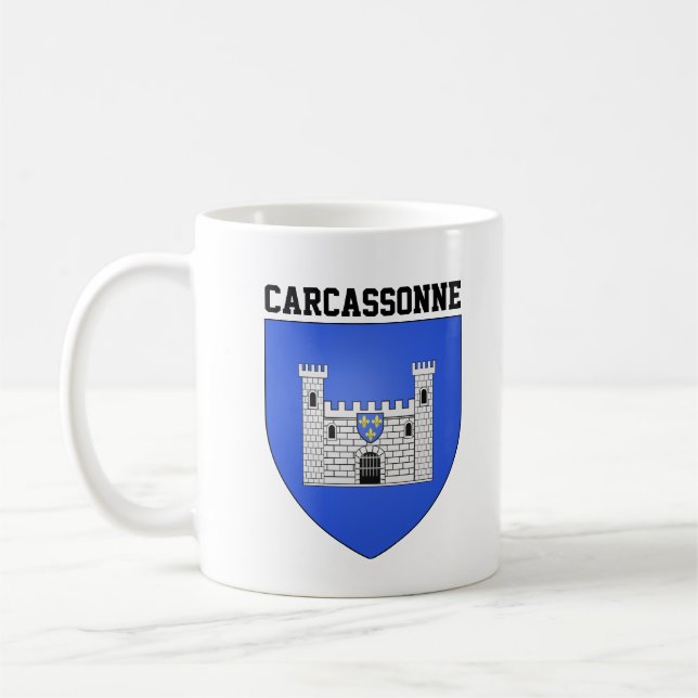 Mug Armoiries de Carcassonne - FRANCE (Gauche)