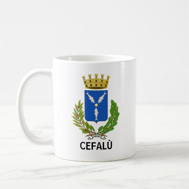 Mug Armoiries de Cefalù - Sicile (Gauche)