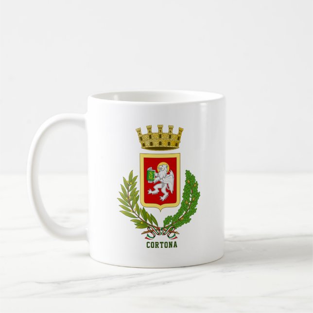 Mug Armoiries de Cortona, Italie (Gauche)