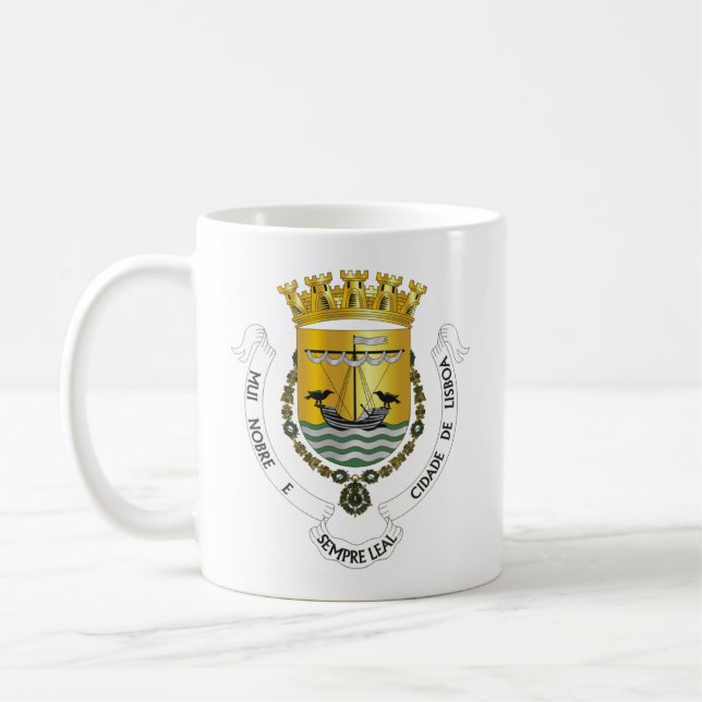Mug Armoiries de Lisbonne, Portugal (Gauche)