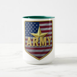 Mug Army Flag Shield