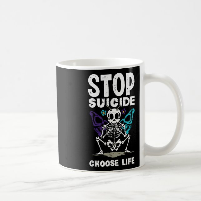 Mug Arrêter le suicide Choisir la sensibilisation au s (Droite)