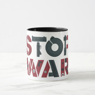 Mug Arrêtez la guerre, la paix