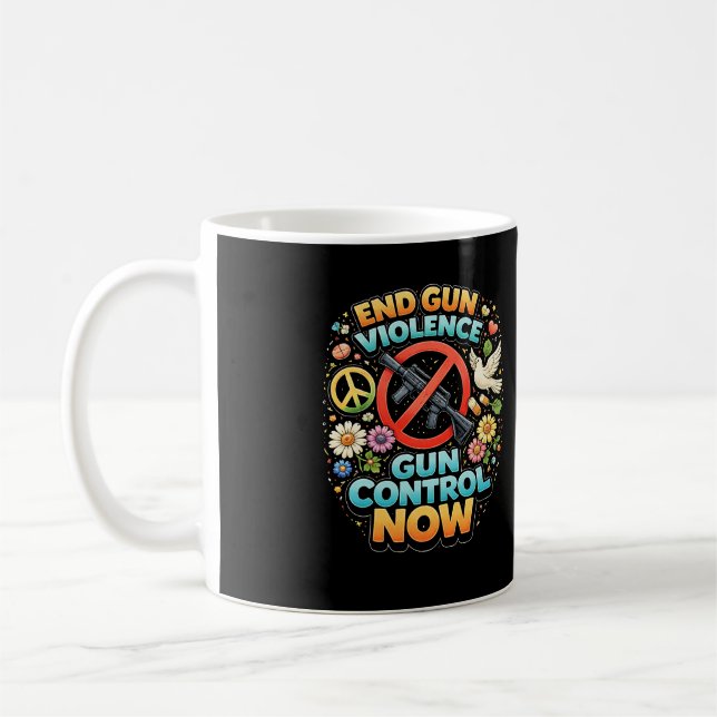 Mug Arrêtons la violence armée maintenant (Gauche)