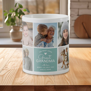 Mug ARRIÈRE-GRAND-MÈRE 'la plus aimée' Collage de phot