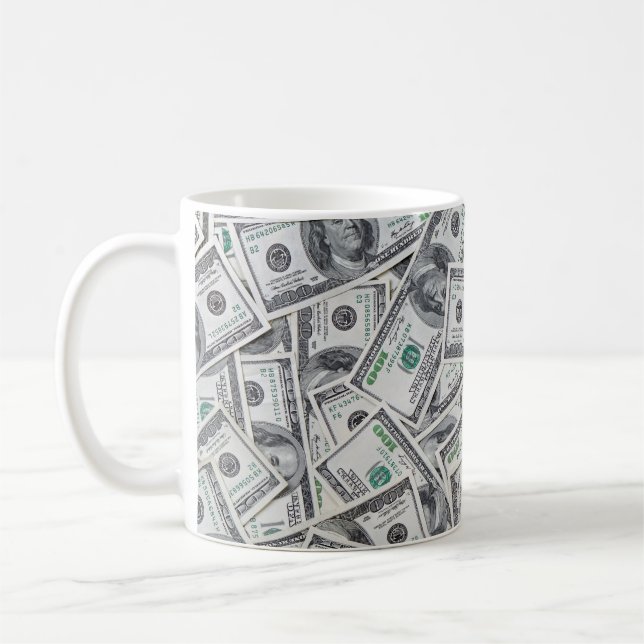 Mug Arrière - plan 100 Dollars. (Gauche)