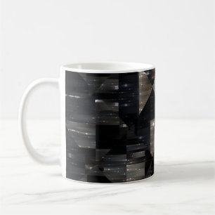 Mug arrière - plan abstrait. mosaïque grise illustrati