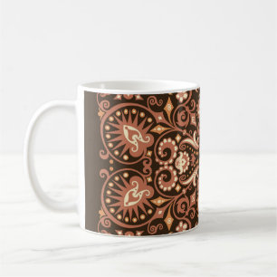 Mug Arrière - plan abstrait ondulé bleu dans le style