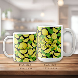 Mug Arrière - plan citron